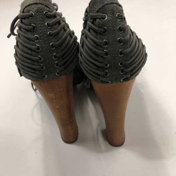 Jeffrey Campbell Grey Suede Lita Heel Size 9 - Picture 5 of 6